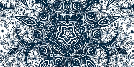 OBRAZ ORNAMENT DIVOKÉ LILIE - OBRAZY FENG SHUI - OBRAZY