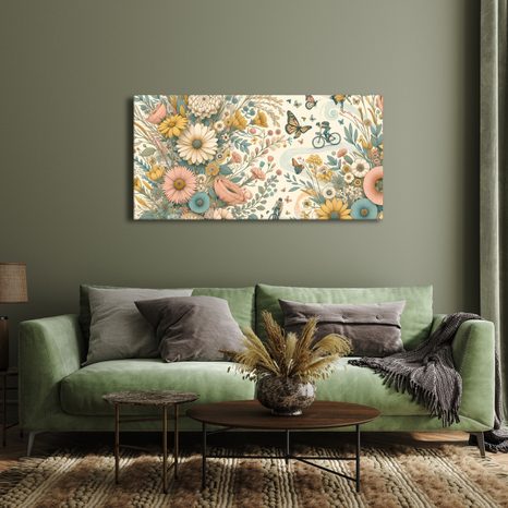 OBRAZ ROZKVETLÁ CYKLOSTEZKA - OBRAZY POLE A LOUKY - OBRAZY