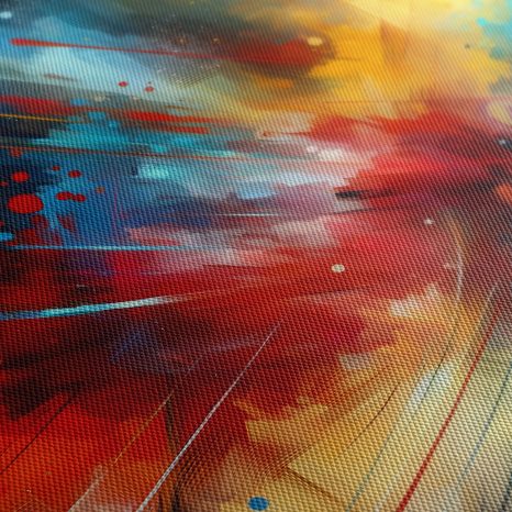 OBRAZ EXPLOZE BAREVNÉ ENERGIE - OBRAZY ABSTRAKTNÍ TVARY - OBRAZY