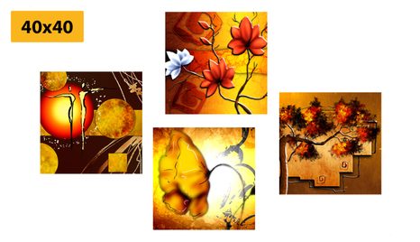 SET OBRAZŮ V ETNO STYLU - SESTAVY OBRAZŮ - OBRAZY