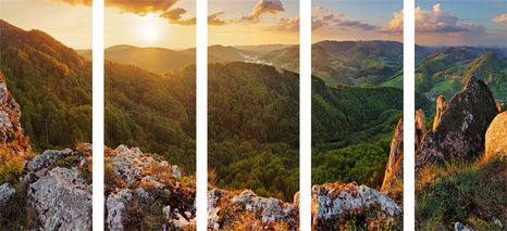 5-DIJELNA SLIKA STIJENE VRŠATKÉ BRADLÁ U SLOVAČKOJ - SLIKE PRIRODE I KRAJOLIKA - SLIKE