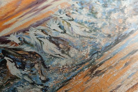 WANDBILD WASSERPFERDE - BILDER TIERE - BILDER