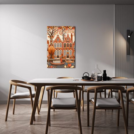 OBRAZ HOLANDSKÉ DOMY NA PODZIM - PICTURES OF CITIES - PICTURES