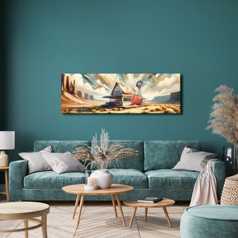 OBRAZ U PRAŠNÉ CESTY - VINTAGE A RETRO OBRAZY - OBRAZY