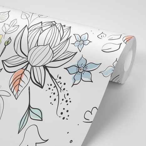 CARTA DA PARATI – CON SPLENDIDO MOTIVO AUTUNNALE - CARTA DA PARATI NATURA - CARTA DA PARATI