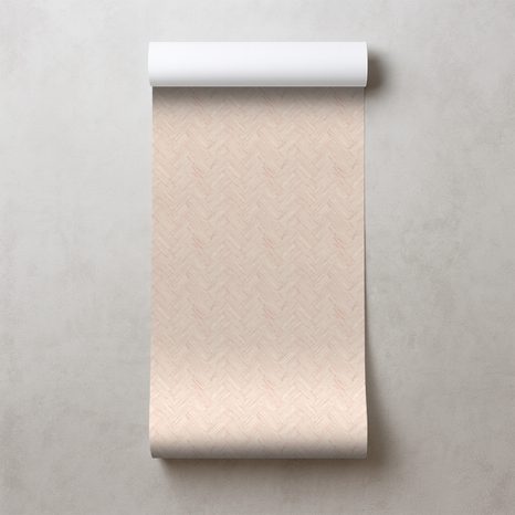 TAPETA ELEGANTNÍ BÉŽOVÁ TEXTURA KOŠÍKOVÉ VAZBY - VZOROVANÉ TAPETY - TAPETY