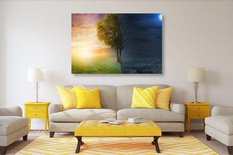 КАРТИНА НА ПЛАТНО – ДЕН И НОЩ - КАРТИНИ НА ПРИРОДАТА И ПЕЙЗАЖИ - КАРТИНИ