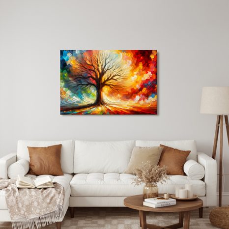 WANDBILD BAUM DES LEBENS IN FARBEN - BILDER BÄUME DES LEBENS - BILDER