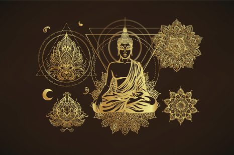 CARTA DA PARATI – BUDDHA DORATO - CARTA DA PARATI - 🔥 SVENDITA TOTALE
