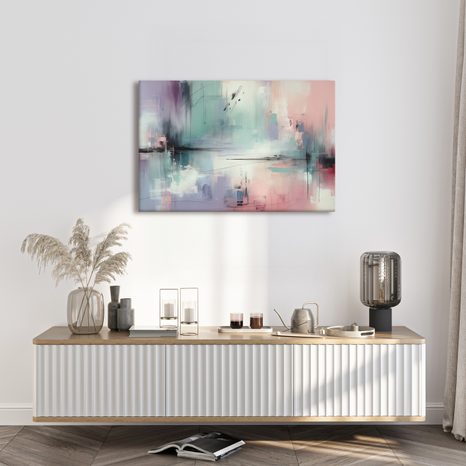 OBRAZ PASTELOVÁ SYMFONIE UMĚNÍ - ABSTRAKTNÍ OBRAZY - OBRAZY