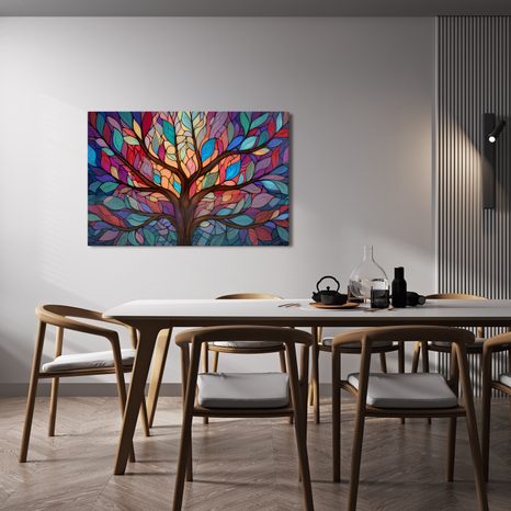 OBRAZ BAREVNÝ STROM ŽIVOTA - OBRAZY STROMY ŽIVOTA - OBRAZY