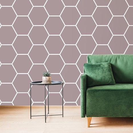 TAPETA MODERNÝ HEXAGÓN VZOR - VZOROVANÉ TAPETY - TAPETY
