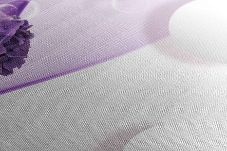 CANVAS PRINT FLOWERS WITH AN ABSTRACT BACKGROUND - ABSTRACT PICTURES - PICTURES