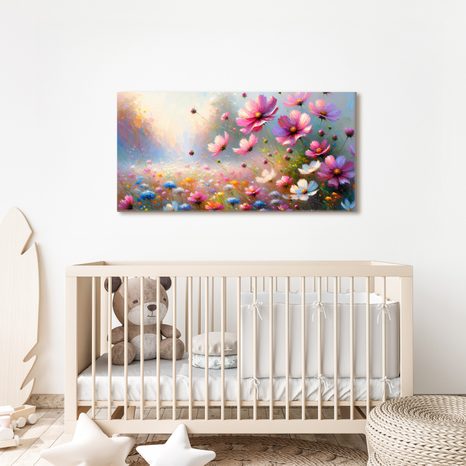 WANDBILD FRÜHLINGSPARADIES - WANDBILDER FELDER UND WIESEN - BILDER