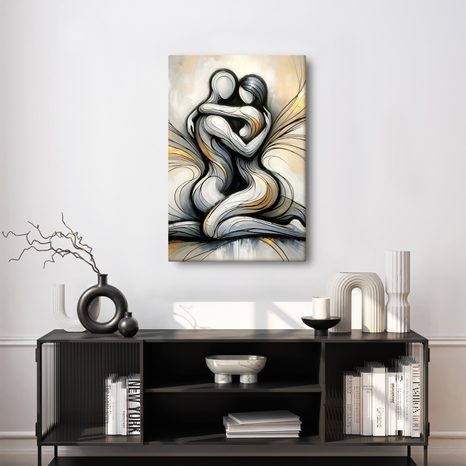 OBRAZ ABSTRAKTNÍ OBJETÍ V HARMONII - OBRAZY LÁSKA - OBRAZY