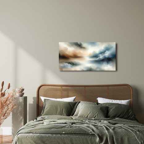 WANDBILD ZARTE TÖNE DER LANDSCHAFT - BILDER SEEN - BILDER