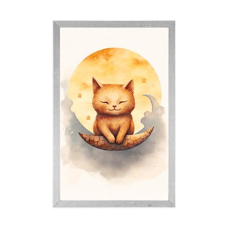 PLAKAT ROZMARZONY KOT - WYMARZONE ZWIERZĘTA - PLAKATY