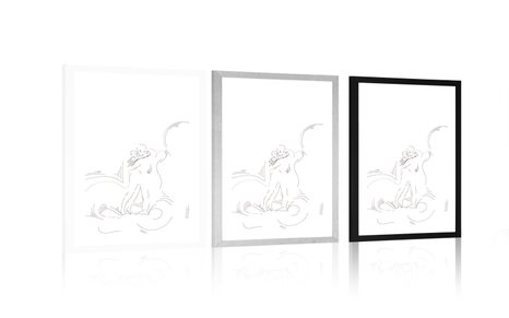 PLAKÁT S PASPARTOU SÍLA SKUTEČNÉ LÁSKY - MOTIVY Z NAŠÍ DÍLNY - PLAKÁTY