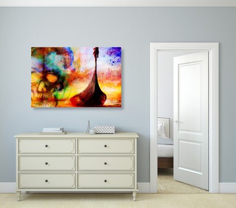 OBRAZ VIKINGSKÁ LOĎ - ABSTRAKTNÍ OBRAZY - OBRAZY