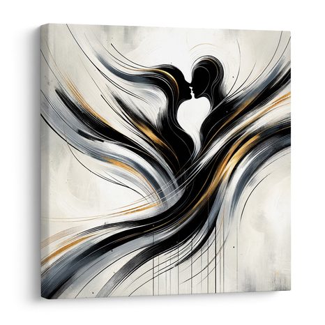 OBRAZ SILUETY V HARMONII - OBRAZY LÁSKA - OBRAZY