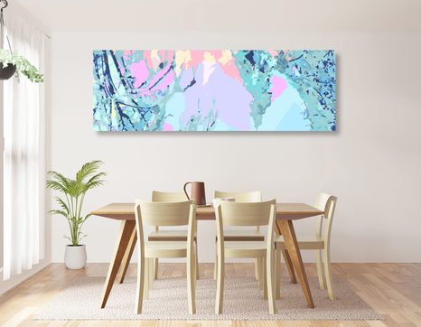 TABLOU PĂDURE ABSTRACTĂ - TABLOURI ABSTRACTE - TABLOURI