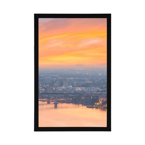 POSTER – TRAMONTO SULLA CITTÀ DI BANGKOK - CITTÀ - POSTER