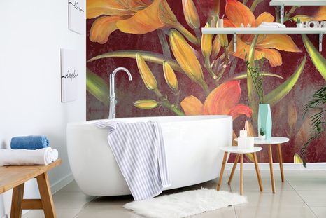 SAMOLEPÍCÍ TAPETA ROZKVĚT LILIE - SAMOLEPÍCÍ TAPETY - TAPETY