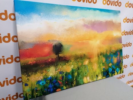 KÉP RÉTI VIRÁGOK OLAJFESTMÉNY - TERMÉSZET- ÉS TÁJKÉPEK - KÉPEK