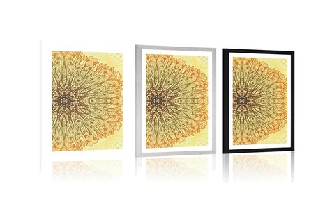 POSTER WITH MOUNT UNIQUE ETHNIC ORNAMENT - FENG SHUI - POSTERS