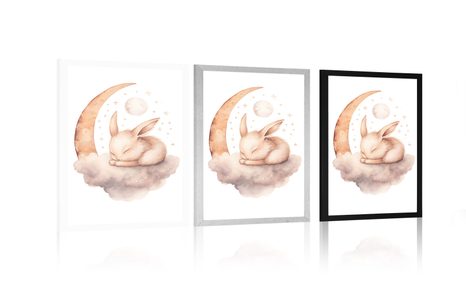 PLAGÁT ZASNENÝ ZAJAČIK - ZASNENÉ ZVIERATKÁ - PLAGÁTY