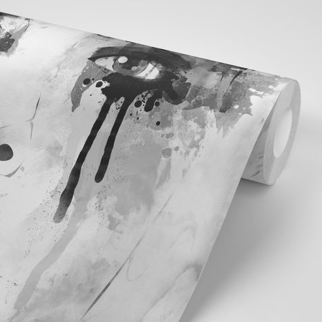 CARTA DA PARATI AUTOADESIVA – DONNA ALLA MODA IN BIANCO E NERO - CARTA DA PARATI AUTOADESIVE - CARTA DA PARATI