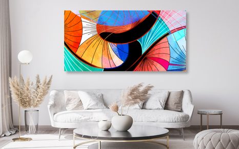 OBRAZ ABSTRAKTNÍ PESTROBAREVNÁ ABSTRAKCE - POP ART OBRAZY - OBRAZY