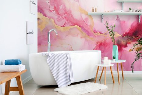 TAPÉTA RÓZSASZÍN MÁRVÁNY IMITÁCIÓ - 🔥 TELJES KIÁRUSÍTÁS