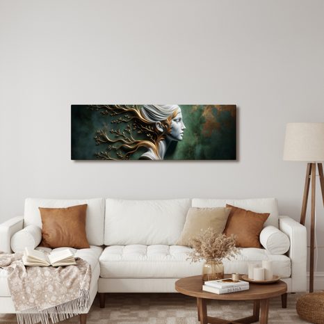 OBRAZ ŽENA S VĚTVEMI JAKO SYMBOLEM RŮSTU - OBRAZY ŽENY - OBRAZY