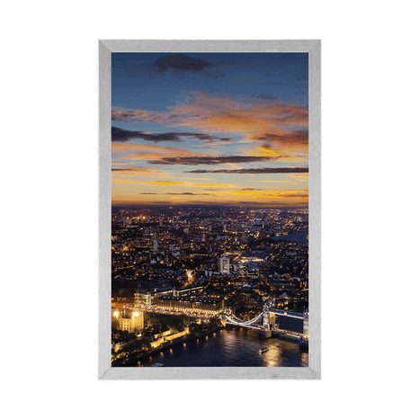 POSTER AERIAL VIEW OF TOWER BRIDGE - CITIES - POSTERS