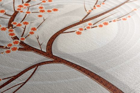 CANVAS PRINT MODERN TREE ON AN ABSTRACT BACKGROUND - ABSTRACT PICTURES - PICTURES