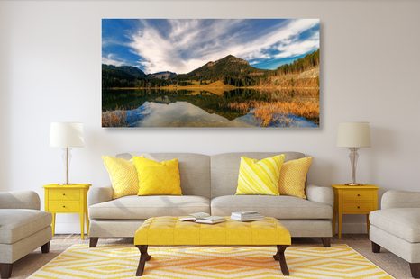 OBRAZ JEZERO POD KOPCI - OBRAZY PŘÍRODY A KRAJINY - OBRAZY