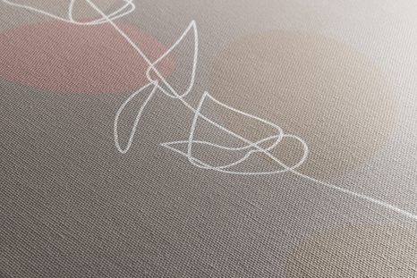 OBRAZ MINIMALISTICKÝ LIST NO4 - OBRAZY ABSTRAKTNÉ TVARY - OBRAZY