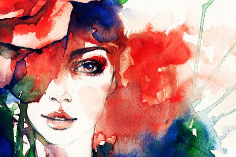 OBRAZ ABSTRAKTNÍ PORTRÉT ŽENY - OBRAZY ŽENY - OBRAZY