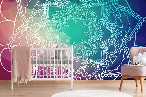 TAPETA PASTELOVÁ MANDALA - TAPETY FENG SHUI - TAPETY