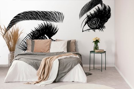 TAPETA MINIMALISTYCZNE KOBIECE OCZY - TAPETY LUDZIE I CELEBRYCI - TAPETY