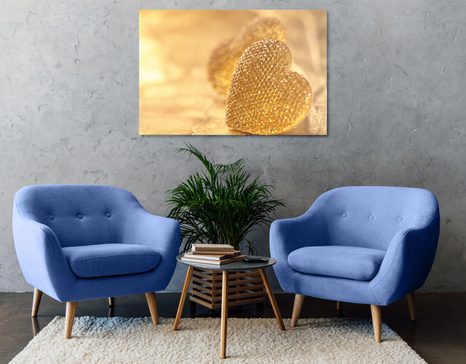 WANDBILD ROMANTISCHE HERZEN - BILDER MIT LIEBESMOTIVEN - BILDER