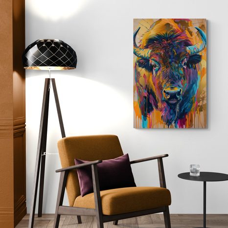 OBRAZ BUVOL S IMITACÍ MALBY - OBRAZY BUVOLI A KRÁVY - OBRAZY