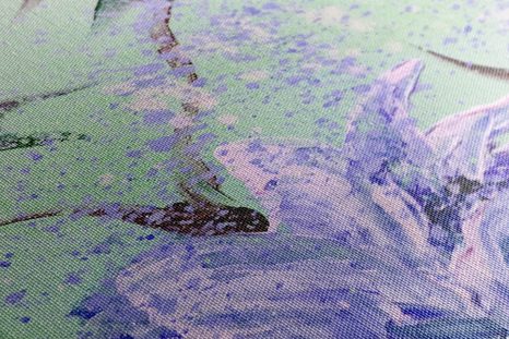 OBRAZ MODERNÍ MALOVANÉ PIVOŇKY - OBRAZY KVĚTŮ - OBRAZY