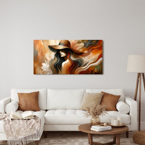 CANVAS SCHILDERIJ ELEGANTE VROUW - SCHILDERIJEN - MEGA UITVERKOOP TOT 70% 🔥
