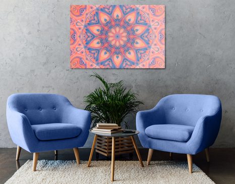 WANDBILD HYPNOTISCHES MANDALA - BILDER MIT FENG SHUI-MOTIVEN - BILDER