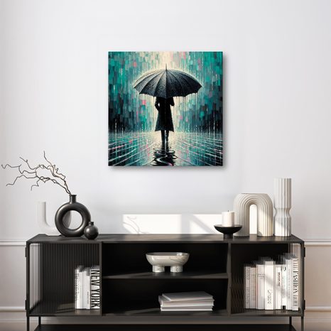 WANDBILD SPIEGELUNG AUF DER WASSEROBERFLÄCHE - BILDER VON MENSCHEN - BILDER