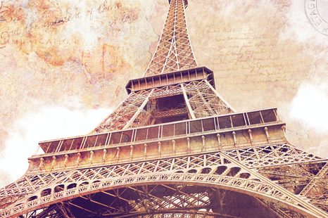 WANDBILD EIFFELTURM IN PARIS - BILDER VON STÄDTEN - BILDER