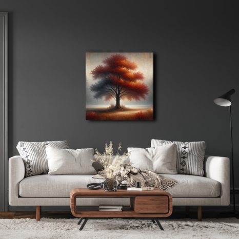 OBRAZ ZÁŘIVÝ STROM ŽIVOTA V LESE - OBRAZY STROMY ŽIVOTA - OBRAZY