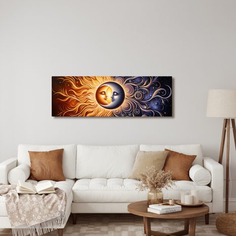 WANDBILD SONNENKUSS - WANDBILDER MOND - BILDER